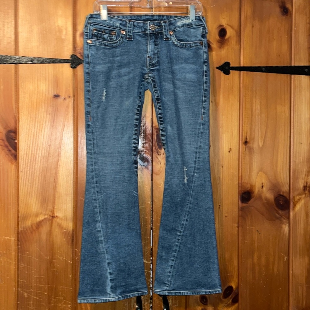 True Religion Blue Flare & Wide Leg Jeans